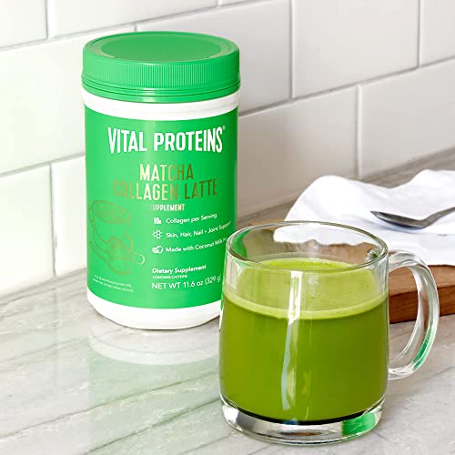 VITAL PROTEINS Vanilla Matcha Collagen Latte Powder, 9.3 OZ