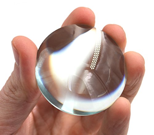 Round Double Convex High Optical Purity Glass Lens - 2 (50mm) Diameter - 50mm Focal Length - 15mm Thick Approx.
