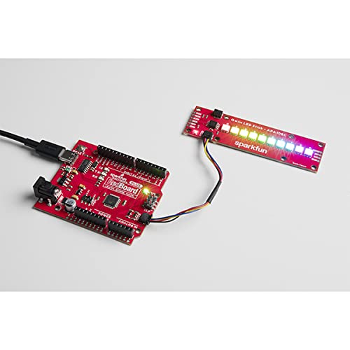Qwiic LED Stick APA102C - Features 10x addressable APA102 LEDs Add Full Color LED Control Using I2C Includes Two Qwiic connectors Solderless Board Simply Plug and go