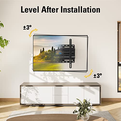 TV Wall Mount for 32-65 Inch Television,Mount with Swivel and Tilt, Full Motion Bracket with Articulating Dual Arms, Fits 16inch Studs, Max VESA 400X400 mm, 99lbs, MD2380