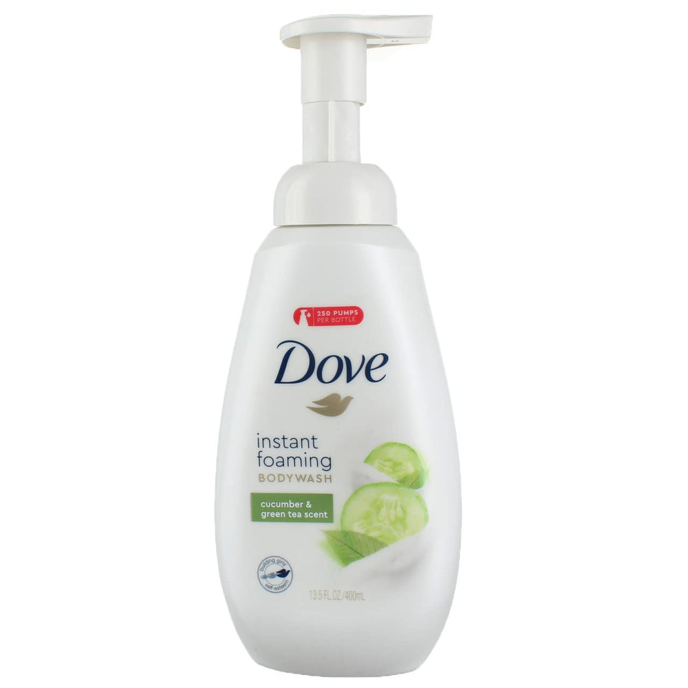 Shower Foam Body Wash - Cucumber & Green Tea Scent - Net Wt. 13.5 FL OZ (400 mL) Per Bottle -...