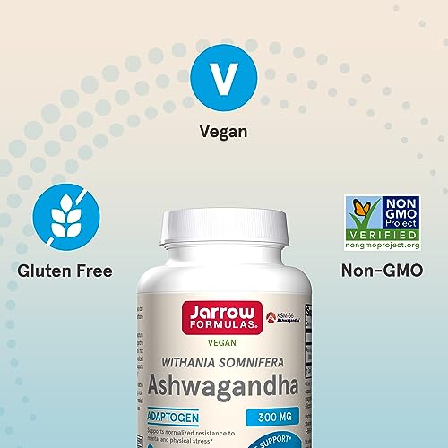 ® Ashwagandha Capsules, 300 mg Supplement Supports Normalized Resistance to Mental and Physical Stress, 120 Veggie Capsules, 60 Day Supply