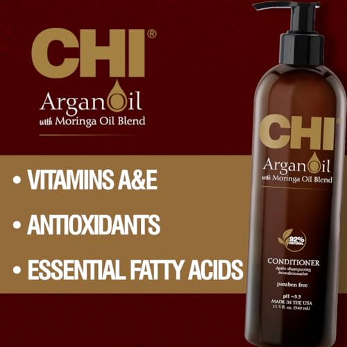 Argan Oil Conditioner, Replenishes Hair Moisture, Enhances Strength & Helps Protect Against Damage, Sulfate, Paraben, & Cruelty-Free, 11.5 Oz