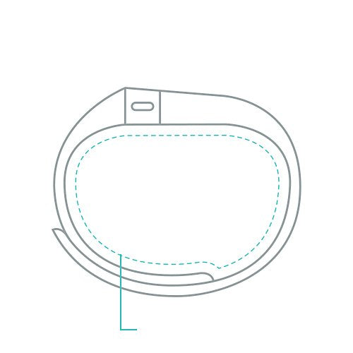 Charge Wireless Activity Wristband, Black, Small