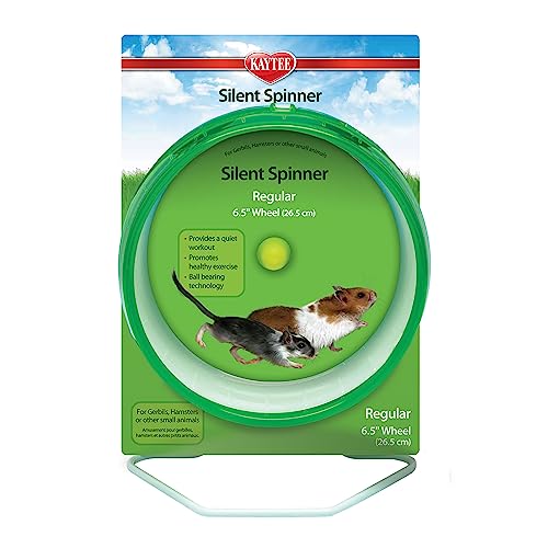 Silent Spinner Wheel For Pet Hamsters and Gerbils, Regular 6.5 Inch