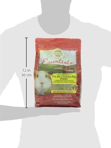 Essentials Guinea Pig Food, Young Guinea Pig, Made Alfalfa Hay, Pet Food Pellets with Vitamin C, Small Animal Pet Products, Made in USA, High Fiber, 5 lb. Bag