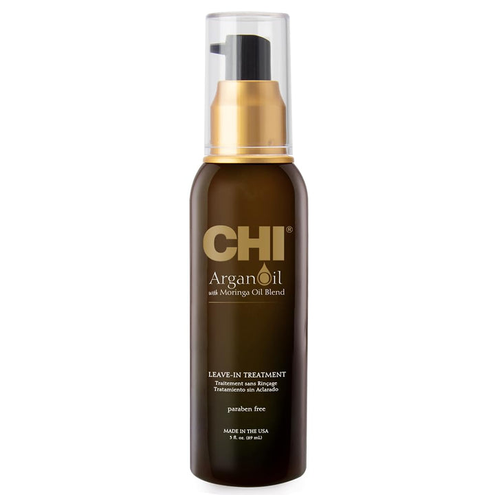 Argan Oil Leave In Treatment, Argan Plus Moringa Oil, Lightweight Formula To Moisturize Dull & Damaged Hair, Sulfate & Paraben-Free, 3 Oz