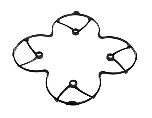 Propeller Blades Protection Guard Cover and Props 5X Sets Compatible X4 H107C H107D Quadcopter - Black/Red