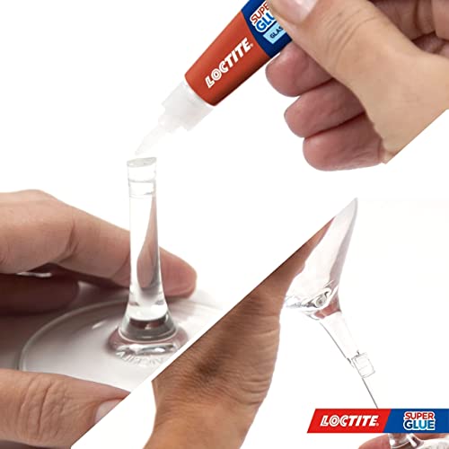 Glass Glue, 2 Gram Tube, 1 Pack - Clear Superglue for Glass, Plastic, Wood, Metal, Crafts, & Repair, Instant Glue Adhesive, Quick Dry