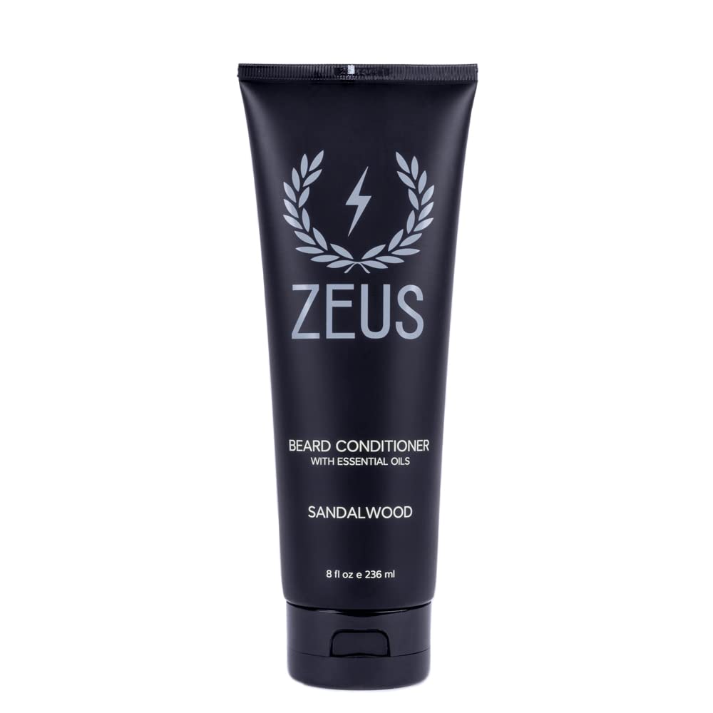 Beard Conditioner Wash, Cleansing & Moisturizing Beard Wash with Green Tea & Natural Ingredients to Soften Beard – 8 oz. (Made in USA) Sandalwood