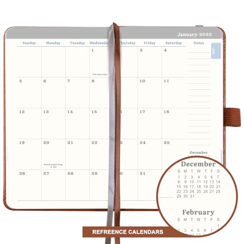 2025 Pocket Calendar - 2025 Pocket Planner from Jan.2025 to December 2025, Small Calendar Planner for Purse, 6.4'' x 3.8''