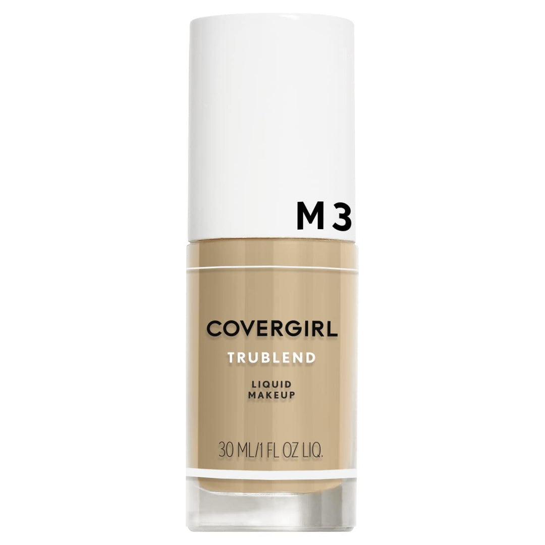 truBlend Liquid Foundation Makeup Golden Beige M3, 1 oz (packaging may vary)