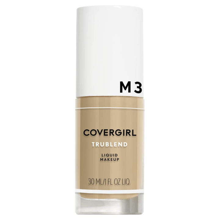 truBlend Liquid Foundation Makeup Golden Beige M3, 1 oz (packaging may vary)