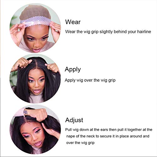 Wig Grip, Silicone Wig Grip Band for Women - Light Brown, Non Slip Transparent, Comfort Elastic, Natural Grip Headbands for Lace Wigs to Hold Wigs Frontal, 1 Count