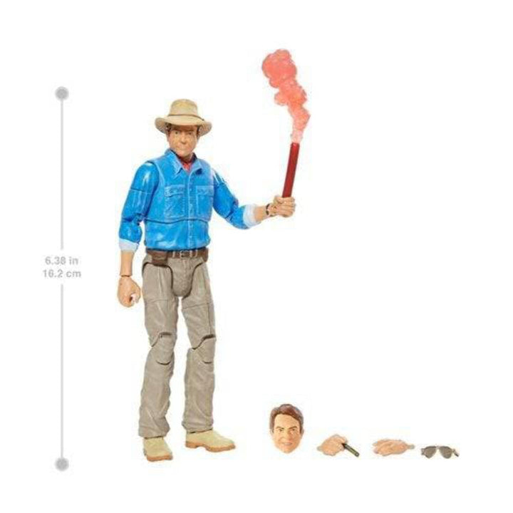 Jurassic World Toys Amber Collection Ray Arnold 6-in Action Figure with Movie-Inspired Removable Arm, Headset, & Computer Piece Accessory, Collectible Gift for 8 Years Old & Up