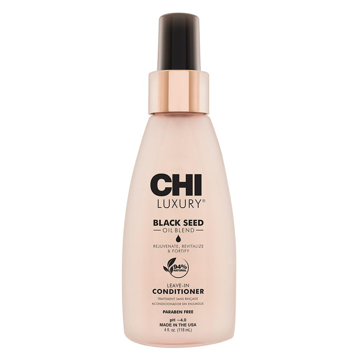 Luxury Black Seed Oil Leave-In Conditioner, Moisturizing Treatment To Strengthen Hair, Thermal Protectant, Sulfate, Paraben & Gluten-Free, 4 Oz