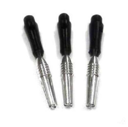 Spinster Aluminum Dart Shaft: Short (SH), Black, 3 Pack