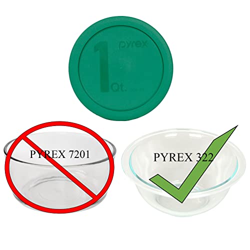 322-PC 1qt Green MIXING BOWL Food Storage Lid Covers - 2 Pack