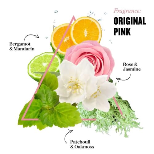 Soap & Glory Original Pink Fragrance Spritz - Lavender Oil + Rose & Citrus Bergamot Scented Body Mist Spray for Women (110ml)
