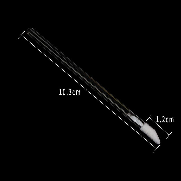 300 Pieces Disposable Lip Brushes Lipstick Gloss Wands Applicator Makeup Tool Kits, Clear Handle