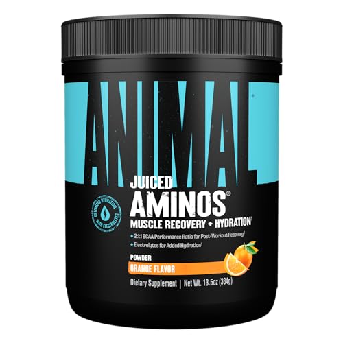 Juiced Amino Acids - BCAA Powder EAA Matrix Plus Hydration with Electrolytes and Sea Salt Anytime Recovery and Improved Performance, Orange Flavor, 30 Servings