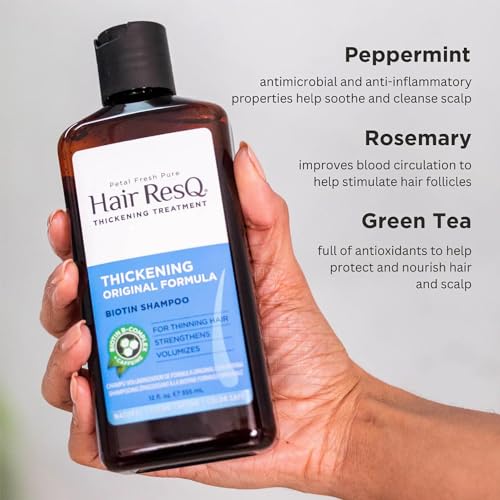 Hair ResQ Natural Thickening Growth Weightless Conditioner For Noticeably Thinning Hair, Strengthens & Volumize, Vegan & Cruelty-Free, 12 fl oz (355 ml)