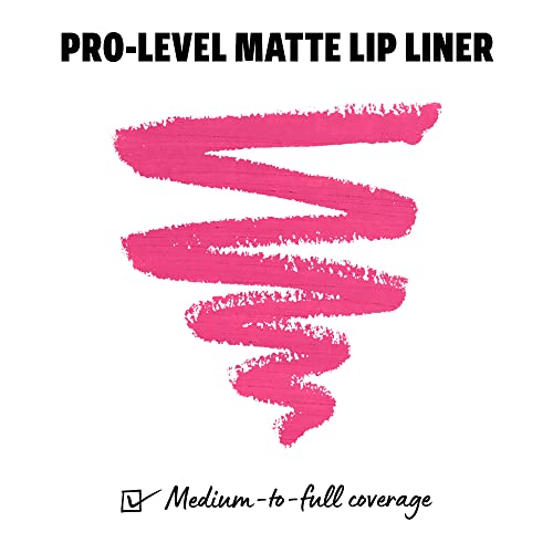 Suede Matte Lip Liner, Vegan Formula - Pink Lust (Hot Pink)
