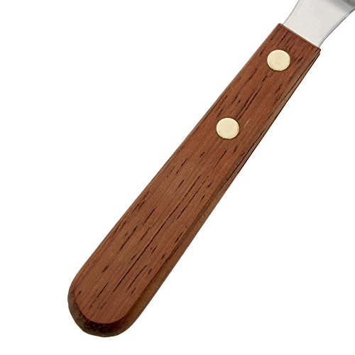1385 Offset Spatula with 4.5-Inch Stainless Steel Blade, Wood Handle, 4.5 Inch, natural