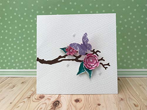 , Multi Color, Thinlits Die Set 661806, Tattered Florals by Tim Holtz, 21 Pack, One Size (SIZ661806)