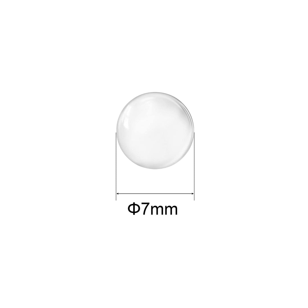 7mm Solid Round Clear Glass Ball Boiling Stones Soda Lime Glass Beads 100pcs