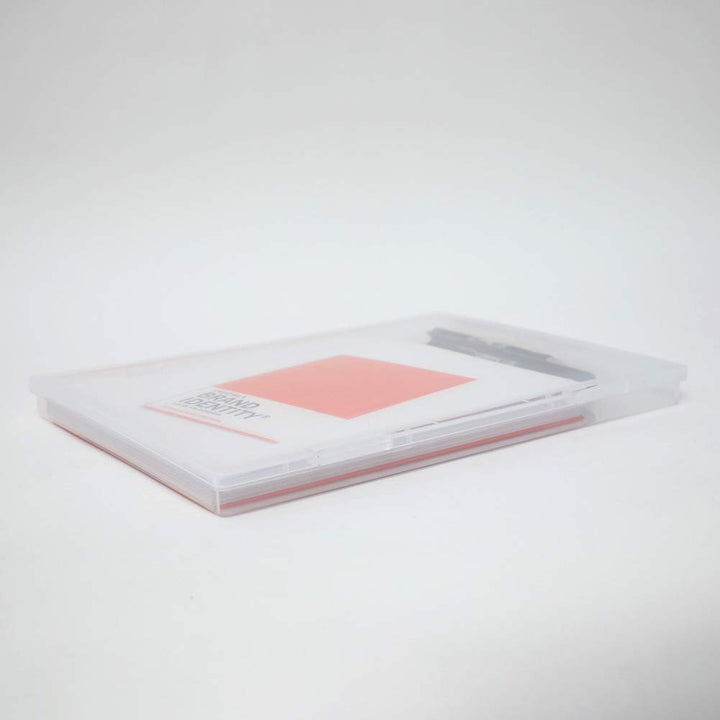 2 PCS - Clear A4 File Box Clear Plastic Paper Organizer Transparent Plastic Case Document Box Paper Protector Desk Paper Organizers Case Office Supplies Holder Storage Magazine Organizer