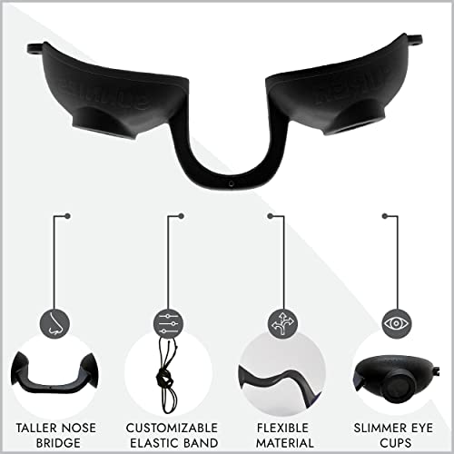 Evo Flexible Tanning Bed Goggles UV Eye Protection Black Glasses, FDA Compliant