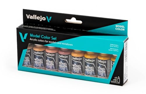 Face/Skin Colors Paint Set, 8-Colors, 17ml, 0.5 Fl Oz (Pack of 8) (Packing may vary)