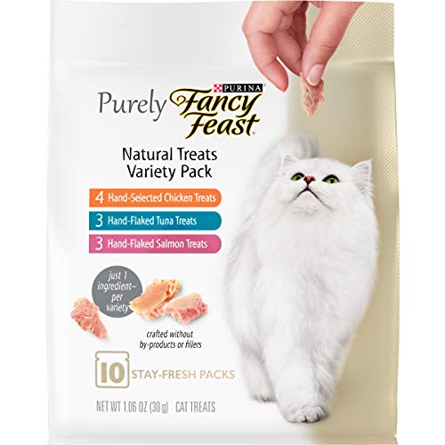 Natural Cat Treats Variety Pack, Purely Natural - (Pack of 5) 10 ct. Pouches
