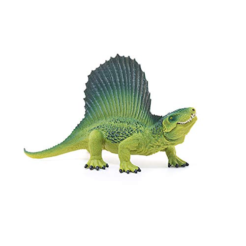 Dinosaurs, Realistic Dinosaur Figurines for Boys and Girls, Dimetrodon Toy Figurine, Green, Ages 4+