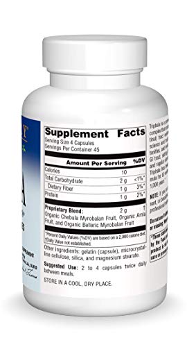 Triphala Internal Cleanser 500 mg 180 Caps