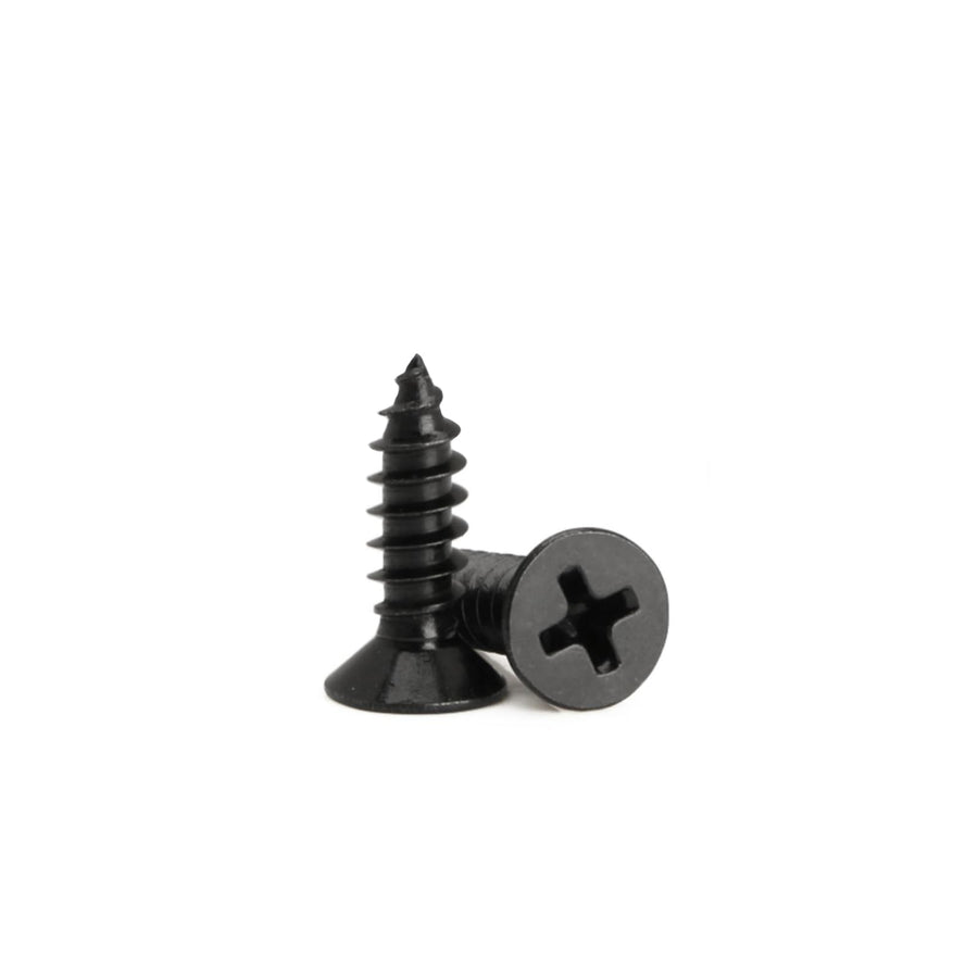 M3 x 3/8“ Wood Screws,Sheet Metal Screws Phillips Drive Small Screws, Flat Head Small Wood Screws Made of Carbon Steel, Suitable for Wood Furniture and Drywall 100pcs.(10mm)