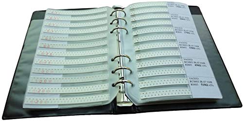 Yobett 0402 0R - 20M 178 Values(50pcs/Value) 1% Resistor kit 8900pcs All Series SMD Resistor Combo Sample Book Kit SMT Pack Box Book