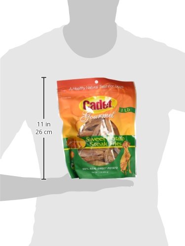 Gourmet Sweet Potato Steak Fries, Healthy Natural Chewy Dog Treats, Single-Ingredient, for Small & Large Dogs, 1 Pound