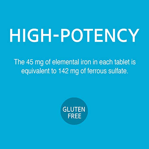 Slow Release Iron Tablets, 60 Count (Pack of 3)