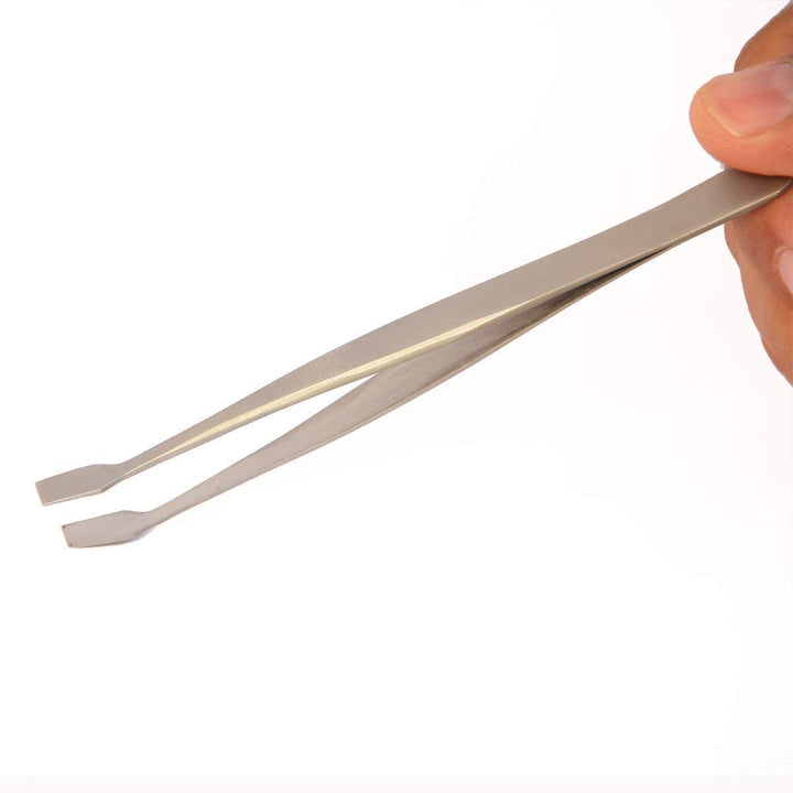 Stamp Tweezers - 4.7 inch Curved Stamp Tongs. Extra Thin Edges, Perfect for Stamp Collecting, Collection Book and Collectors Album