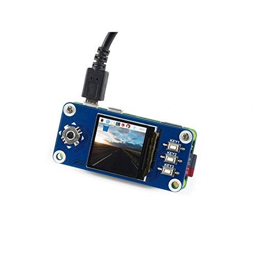 1.3inch IPS LCD Display HAT Module 240x240 Pixels SPI Interface with Embedded Controller Compatible with Raspberry Pi Zero/Zero W/Zero WH/2B/3B/3B+ Wide Viewing Angle