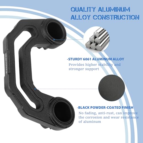 Seven Sparta 1 Pair Light Mounting Brackets for 2018-2023 Jeep Wrangler JL/JLU 2020 2021 2022 2023 Gladiator JT A-Pillar Windshield Light Mount Easy to Install