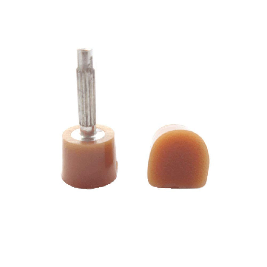 6 Pairs Women Lady Beige 10MM 0.4Inch Size Fine Core U Shaped High Heel Shoes Tips Manufacture Repair Dowels High Heel Cap Protectors Non-Slip Durable Reduce Footsteps Noise