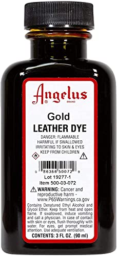 Leather Dye, 3 oz, Gold 28 Count