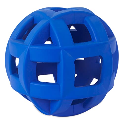 Hol-ee Roller Extreme Dog Toy Puzzle Ball, Natural Rubber, Medium (4.5 Inch Diameter), Colors May Vary