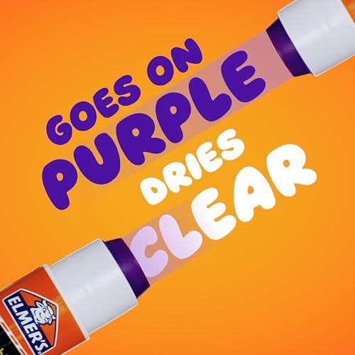 Disappearing Purple School Glue Sticks, Washable, 7 Grams, 30 Count