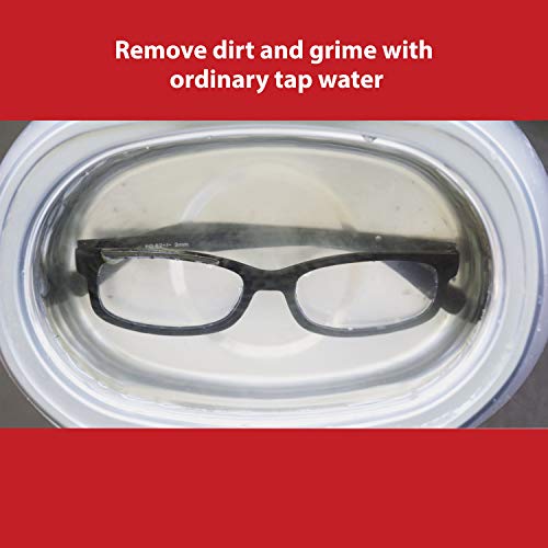 Professional Ultrasonic Jewelry Cleaner with Digital Timer and 20 oz Stainless Steel Tank for Eyeglasses, Rings, Earrings, Coins, Tools, Dentures, Hygiene Items (MGUC500)
