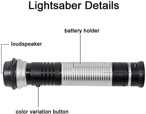 Light Up Saber, Telescopic Extendable & Collapsable Light Sabers for Kids, 2-in-1 LED 7 Colors FX Dual Saber with Sound (Motion Sensitive) for Kids Costumes, Idea Xmas Presents (2 Pack)