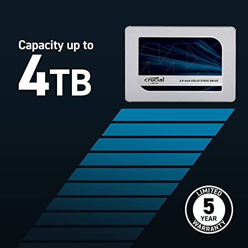 MX500 250GB 3D NAND SATA 2.5 Inch Internal SSD, up to 560MB/s - CT250MX500SSD1